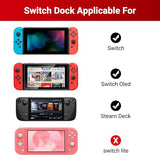 USB C to HDMI Adapter Cable for Nintendo Switch Dock,6FT/1.8M Switch Docking Station for TV with 4K Switch Dock HDMI Cable, 100W Switch Charging