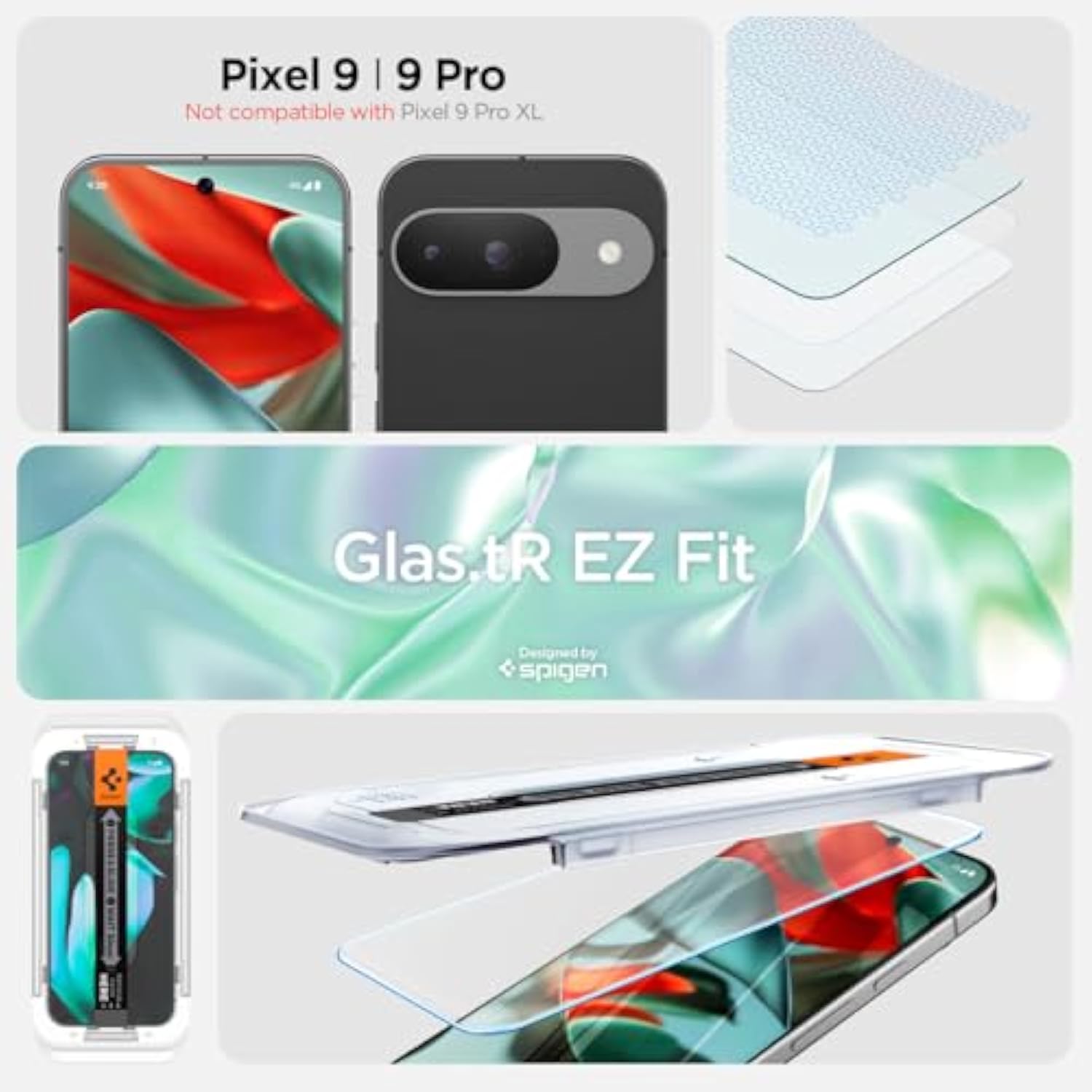 2-Pack Tempered Glass Screen Protector for Google Pixel 9 Pro Fold, Scratch-Resistant, HD Clear