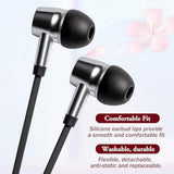 30 Pairs Silicone Ear Bud Replacement Pieces Earbuds Ear Tips Replacement Ear Bud Covers S/M/L Sizes Ear Gels Soft Earphones Earbuds Black Ear Cushion Ear Bud Tips Replacement Kit