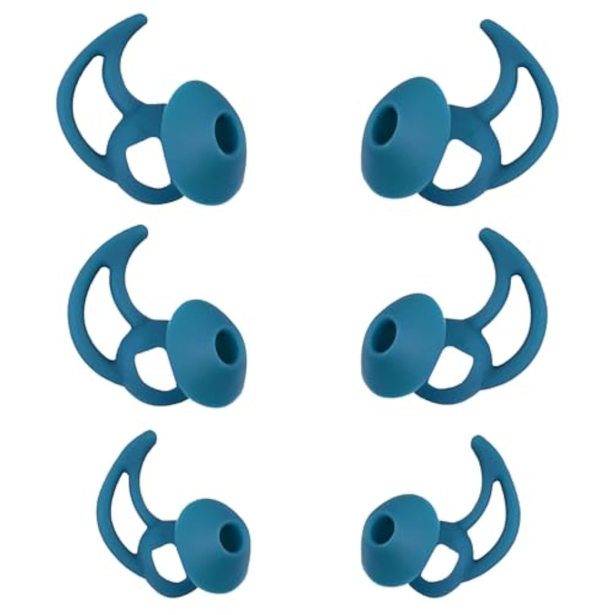 Ear Bud Pads Replacement Ear Tips Silicone Earbud Tips Compatible With Bose Quietcomfort And Sport Headphone Rubber Tips Earbud Covers Eartips 3 Pairs S M L Blue