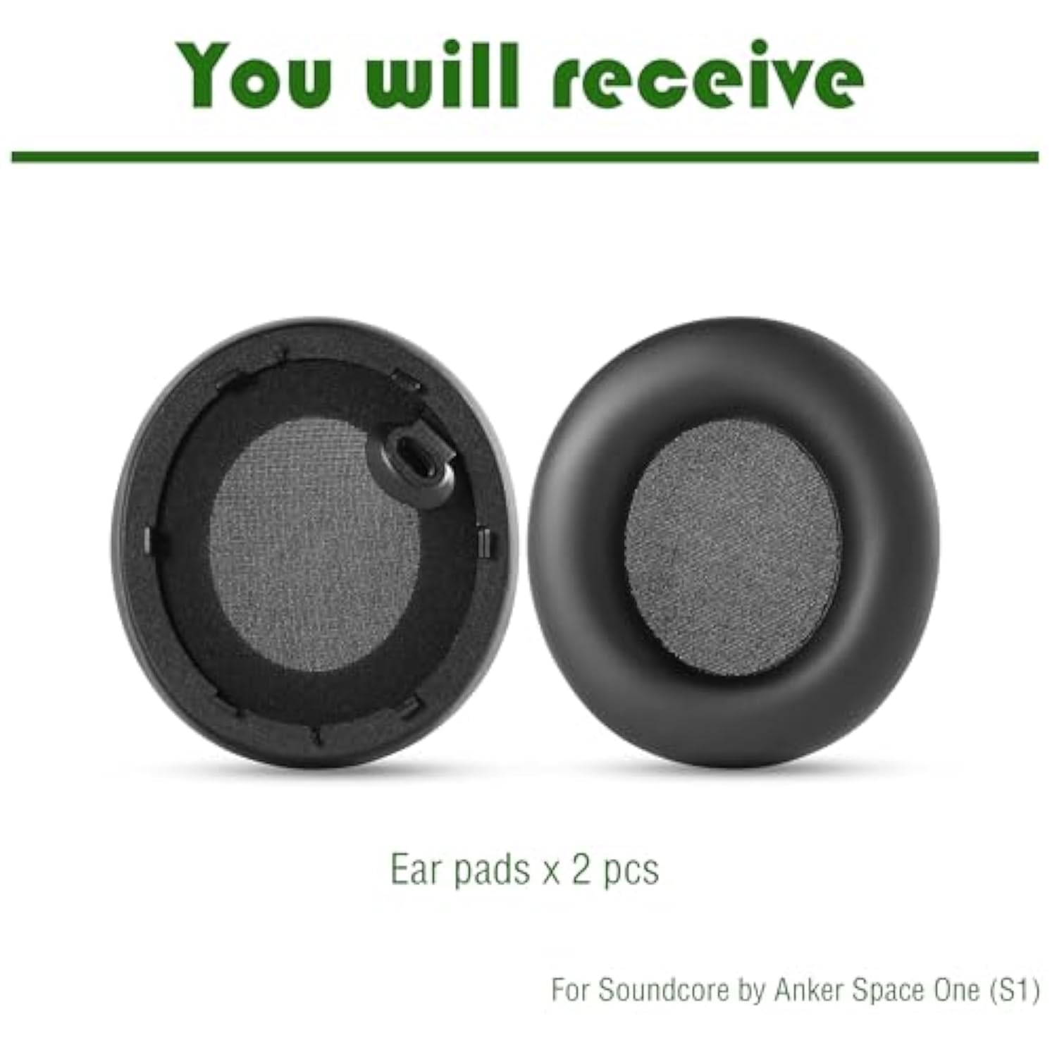Earpads Replacement Ear Cushions Compatible With Soundcore By Anker Space One (S1) Headset Ear Pads Cover Parts