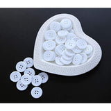 23/32 Inch (17.5Mm) White Color Buttons Sewing Flatback Button For Shi