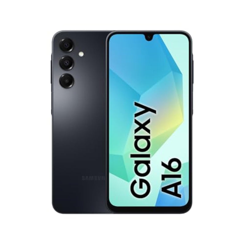 Samsung Galaxy A16 4G LTE (128GB + 4GB) International Model SM-A165F/DS Factory Unlocked, 6.7", Dual SIM, 50MP Triple Camera (Case Bundle), Black