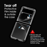 For Samsung Galaxy Z Flip 3 Case, Clear Shockproof Zflip3 Phone Cover, Slim Thin Protective Silicone Cases For Flip3 5G Phone - Transparent