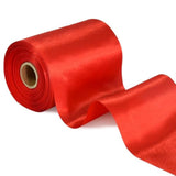 4 Inch X 11 Yards Wide Red Satin Ribbon Solid Fabric Large Ribbon For
