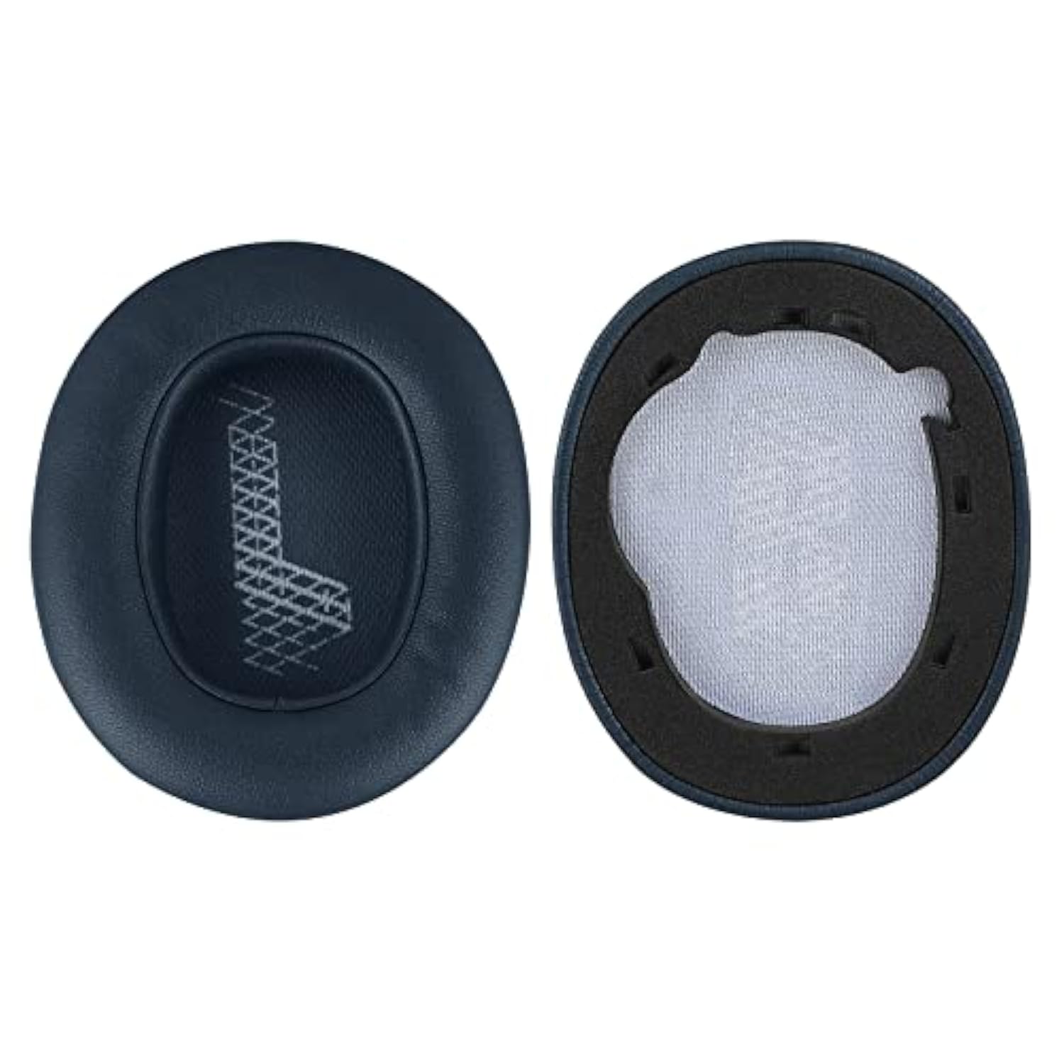 Geekria QuickFit Replacement Ear Pads for JBL Live 650 BTNC, Lifestyle E65BTNC, Duet NC, Live 660 NC Ear Cushions, Repair Parts (Blue)