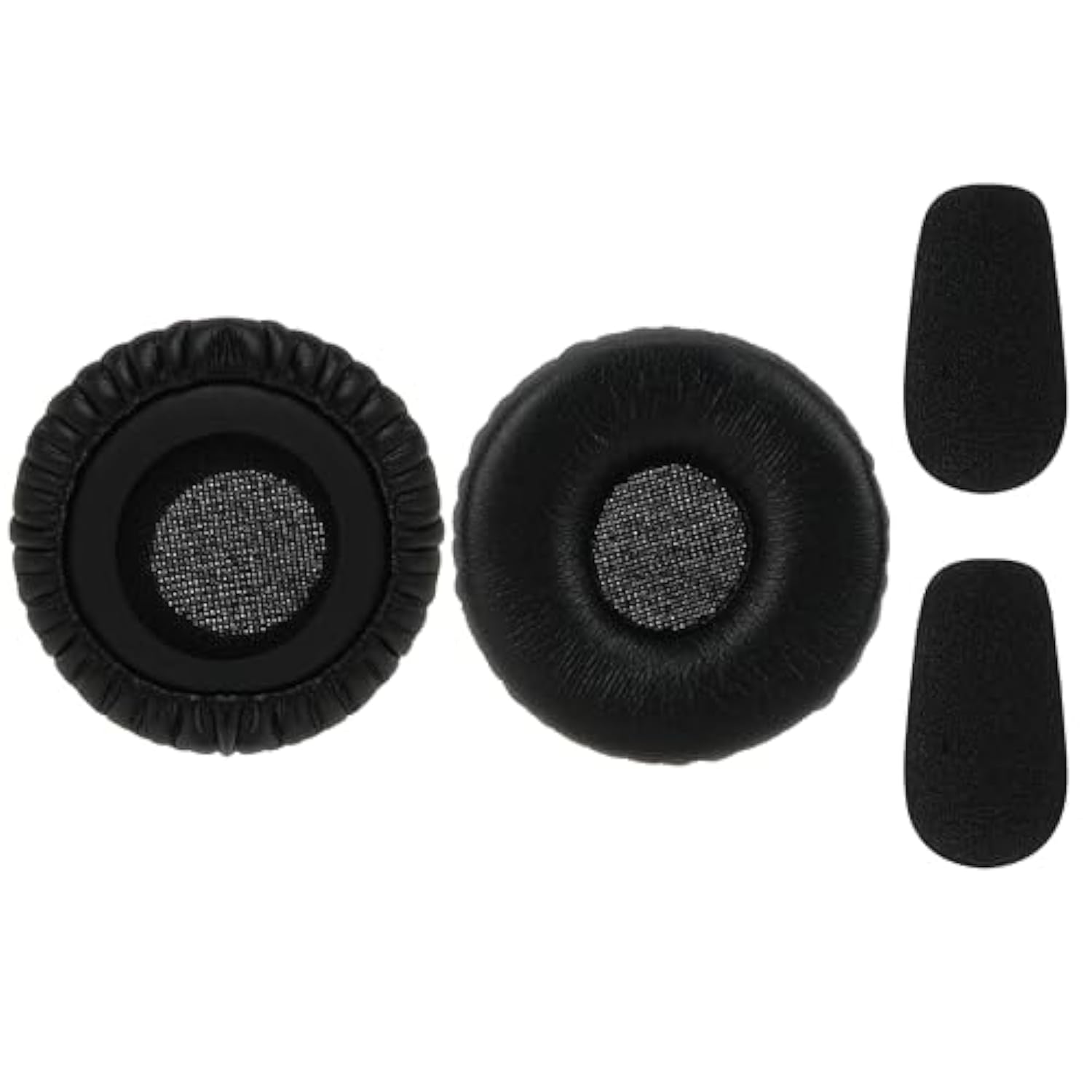 Geekria QuickFit Replacement Ear Pads for Blue Parrott C400-XT Headphones, Ear Cushions, Repair Parts (Black)