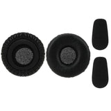 Geekria QuickFit Replacement Ear Pads for Blue Parrott C400-XT Headphones, Ear Cushions, Repair Parts (Black)