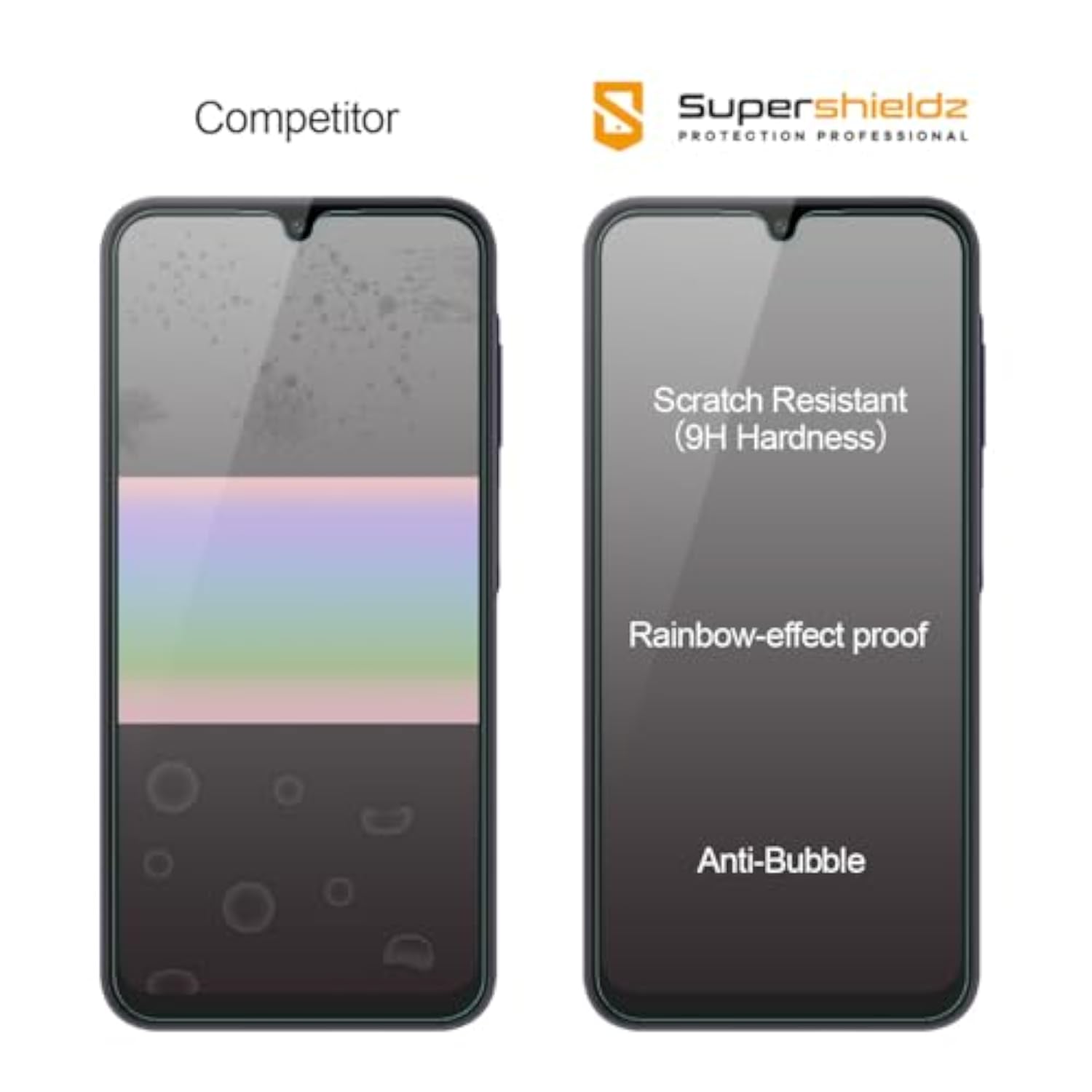 (3 Pack) Designed For Samsung Galaxy A25 5G Tempered Glass Screen Protector, Anti Scratch, Bubble Free