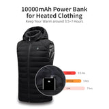 5V 2A Power Bank For Heated Vest, Jacket, Stadium Seats, Chair Battery Pack, 10000Mah Packet Size Led Display Portable Charge For Heated Clothing, Usb Heated Blanket, Coat