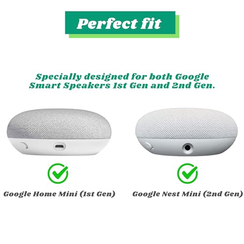 Outlet Wall Mount Holder for Google Nest Mini and Google Home Mini, A Space-Saving Accessories with Cord Management for Google Smart Speakers 1st