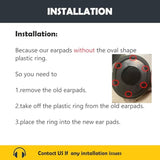Soft Fabric Replacement Earpads Cushion For A70 Bluetooth Headphone/A71 Bluetooth Headphone