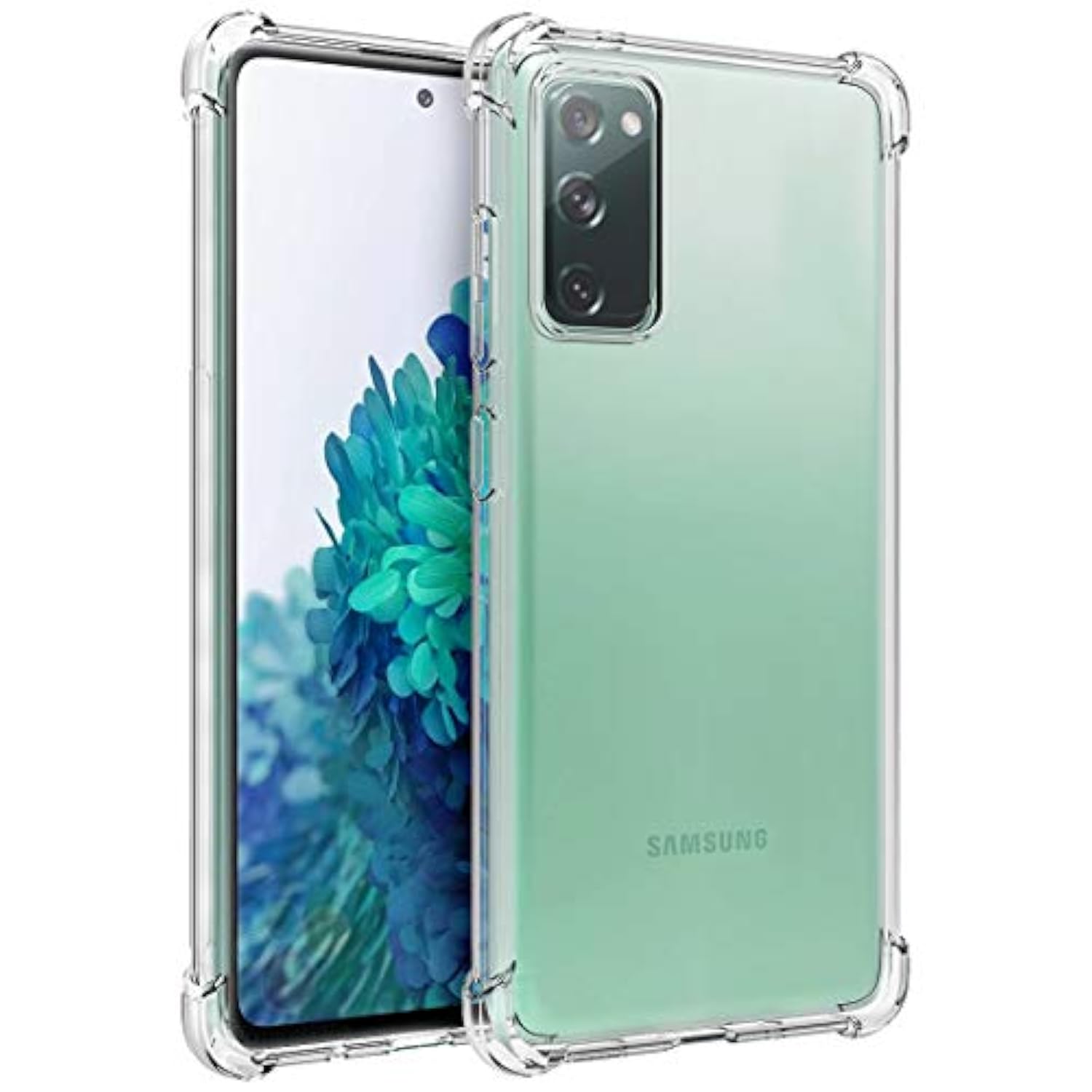 For Galaxy S20 Fe 5G Case Clear Transparent Reinforced Corners Tpu Shock-Absorption Flexible Cell Phone Cover For Samsung Galaxy S20 Fe 5G(Clear)
