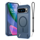 Navy Blue Google Pixel 10 Pro XL Case with Built-in Screen Protector