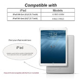 Ipad 9.7 2018/2017 Case With Pencil Holder, Auto Wake/Sleep Smart Cover With T