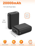 ??.????/???? ???????????????? Heated Vest Battery Pack, LED Display, Power Bank with USB/Type-C/DC 3.8 Output and LED Display, Portable Charger, Compatible with
