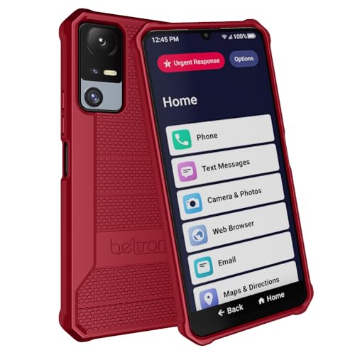 Phone Case for Jitterbug Smart 4, Slim Industrial Strength Protective Grip Case with Reinforced Technology for TCL 40XL / Lively Jitterbug Smart4