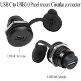 Usb C To Usb3.0 Embedded Threaded Fixed Adapter 5Gbps Usb C Female To Usb3.0 F