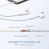 2 Pack Wired Iphone Earbuds/Wired Headphones With 3.5Mm Earphones[Mfi Certified] With Microphone Volume Control Compatible For Iphone,Ipad,Ipod,Computer,Mp3/4,Android Most 3.5Mm Audio Devices