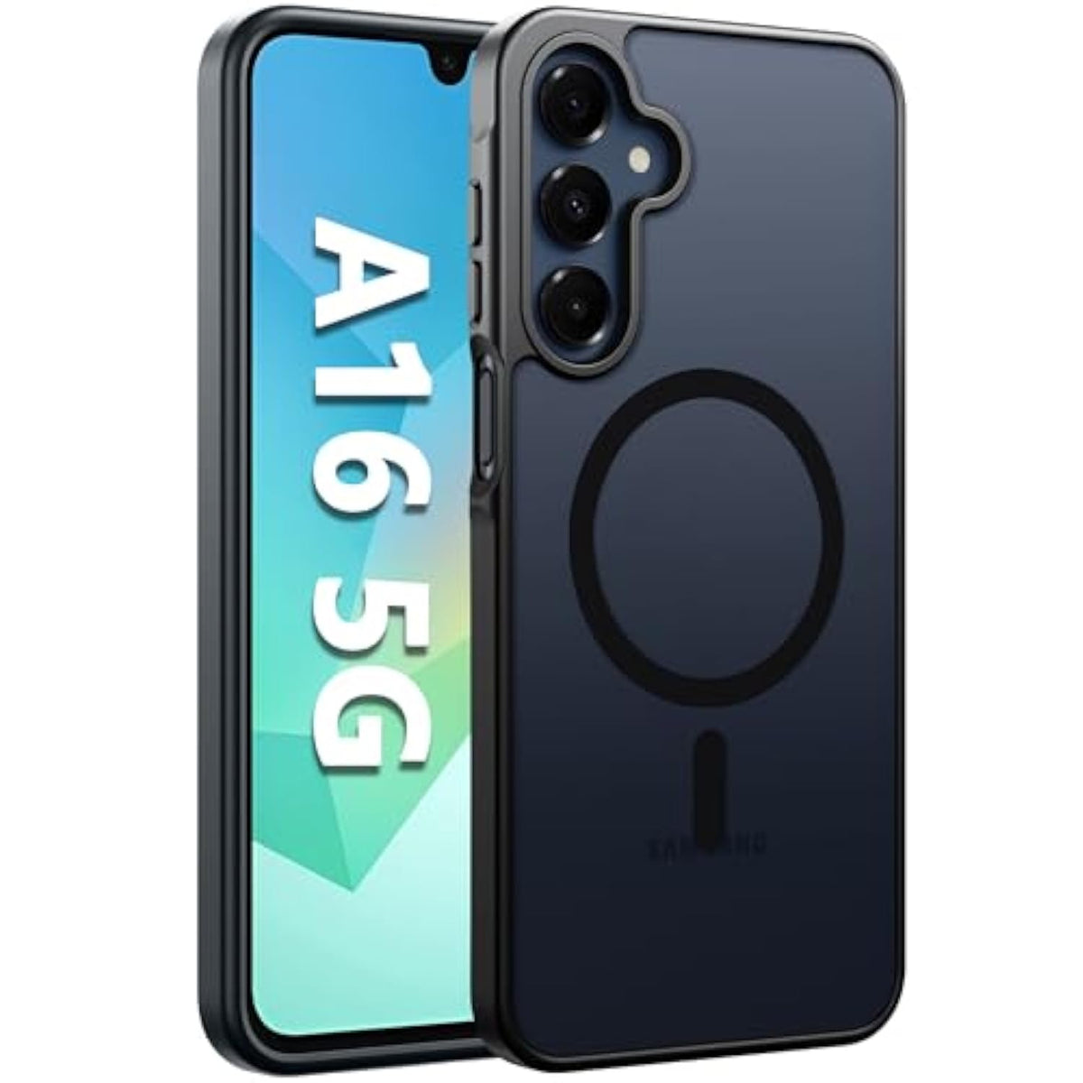 Samsung Galaxy A16 5G Magnetic Matte Rugged Case 6.7 Inch Black