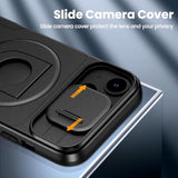 iPhone 13 Case with Camera Cover Compatible with MagSafe Black