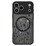 Floral Case for iPhone 17 Pro [Compatible with MagSafe] Cute Flower Pattern Case for Women Girls Soft TPU Bumper Translucent Magnetic Slim Protective