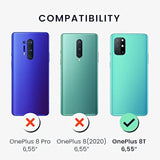 OnePlus 8T Phone Case Compatible with kwmobile TPU Silicone Phone Cover Black Matte