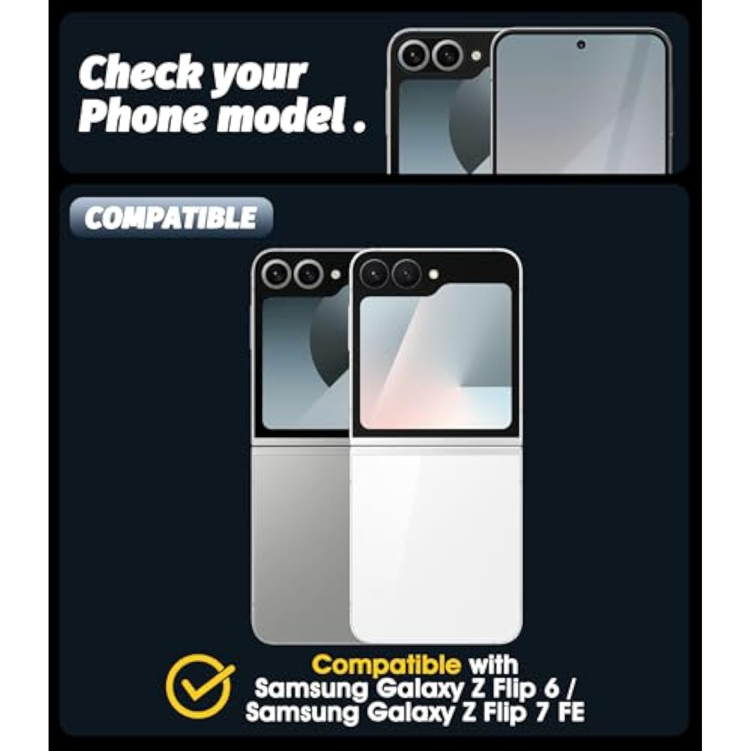 (3 Sets 12 Packs) Screen Protector Compatible For Samsung Galaxy Z Flip 7 Fe/Samsung Galaxy Z Flip 6, Protector De Pantalla Premium Soft Tpu (Not Glass) High-Definition Bubble-Free Anti-Scratch