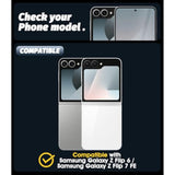 (3 Sets 12 Packs) Screen Protector Compatible For Samsung Galaxy Z Flip 7 Fe/Samsung Galaxy Z Flip 6, Protector De Pantalla Premium Soft Tpu (Not Glass) High-Definition Bubble-Free Anti-Scratch