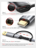 Hard Drive Cable 1.6FT, 20Gbps Micro B to USB C/A Cord External Hard Drive Cable Nylon Braided Compatible with Seagate WD Toshiba Westgate, MacBook