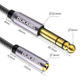 Topseries Long 1/4'' Male To 1/8'' Female Adapter Cable (16Ft/5M) 6.35Mm To 3.5Mm Phone Audio Connector Quarter Inch Adapter For Mixer Guitar Piano Amplifier Speaker And More