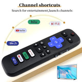 Replacement Remote Control for Roku TVS, Compatible with TCL Roku, Hisense Roku, Onn Roku Smart TVs (Not for Roku Stick, Box or Player)