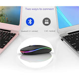 Bluetooth Wireless Mouse For Laptop Mac Macbook Ipad Macbook Air Macbook Pro Pc Desktop Computer Windows Chromebook Notebook