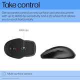 HP 510 Ultra-Fast Rechargeable Wireless Mouse, 2D Scroll Wheel, Battery-Free, 3-Minutes of Charge, Ambidextrous Design, 9C2F6AA