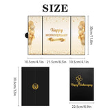 Black Gold Happy Workiversary Party Decorations, Happy Work Anniversary Alternative Signature Guest Book For Men Women Employee Business Gifts Signing Card Board For Office Supplies