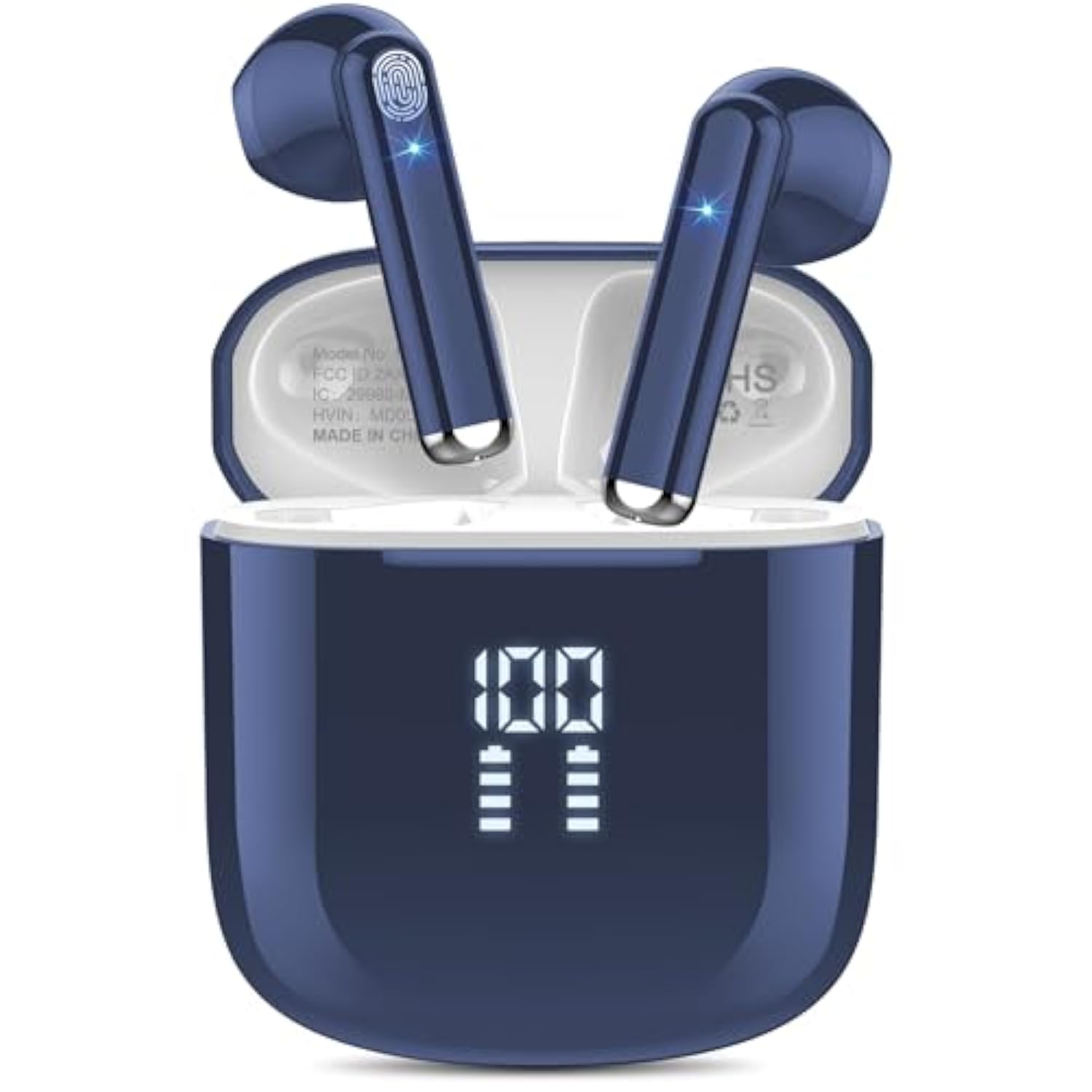 Wireless Earbuds, Bluetooth 5.3 Headphones With 4-Mics Clear Call And Enc Nois