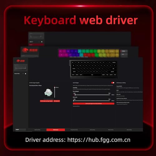 x FGG MADLIONS MAD 60 HE RGB 60% Wired Magnetic Switch Mechanical Gaming Keyboard with Adjustable Actuation, 8000 Hz Polling Rate, Rapid Trigger