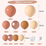 130pcs Boho Dusty Rose Balloon Arch Kit Blush Nude Rose Gold Balloons Decor