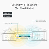 Ac1900 Wifi Range Extender Re550 | Dual-Band Wireless Repeater Amplifier W/Gigabit Ethernet Port | Up To 2200 Sq. Ft., 32 Devices | Internet Signal Booster | App Setup | Easymesh Compatible