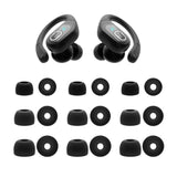 Replacement Ear Tips For Aptkdoe Hd65 / Ltinist Bx27 Earbuds, Silicone Earbuds Tips, 9 Pairs (S/M/L) Black
