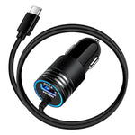 Usb C Car Charger, Car Phone Charger Fast Charging For Google Pixel 9A 9 Pro Xl Fold 8A 8 Pro 7A 7 Pro 6A 6 Pro 5 4A 3Xl, Samsung Galaxy S25 S24 S23, 48W Fast Car Charger Adapter With 3Ft Type C Cable