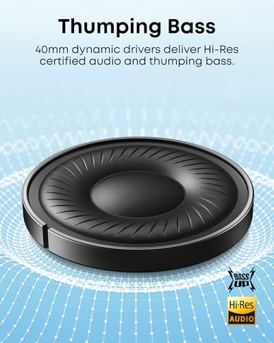 Soundcore by Anker Q20i Hybrid Active Noise Cancelling Headphones, Wireless Over-Ear Bluetooth, 40H Long ANC Playtime, Hi-Res Audio, Big Bass,