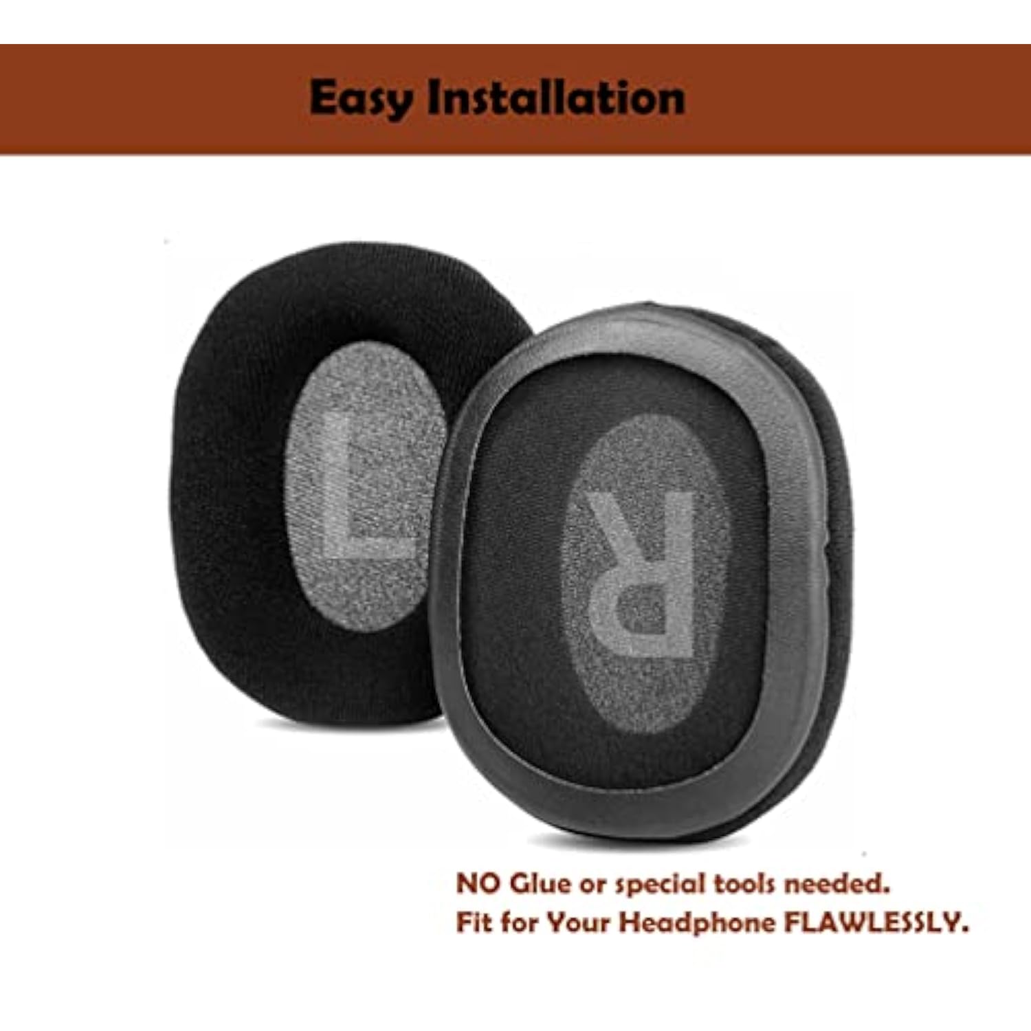 Soft Fabric Headset Earpads Replacement Headphone Ear Pads Compatible With Alpatronix Hx101 Headphone