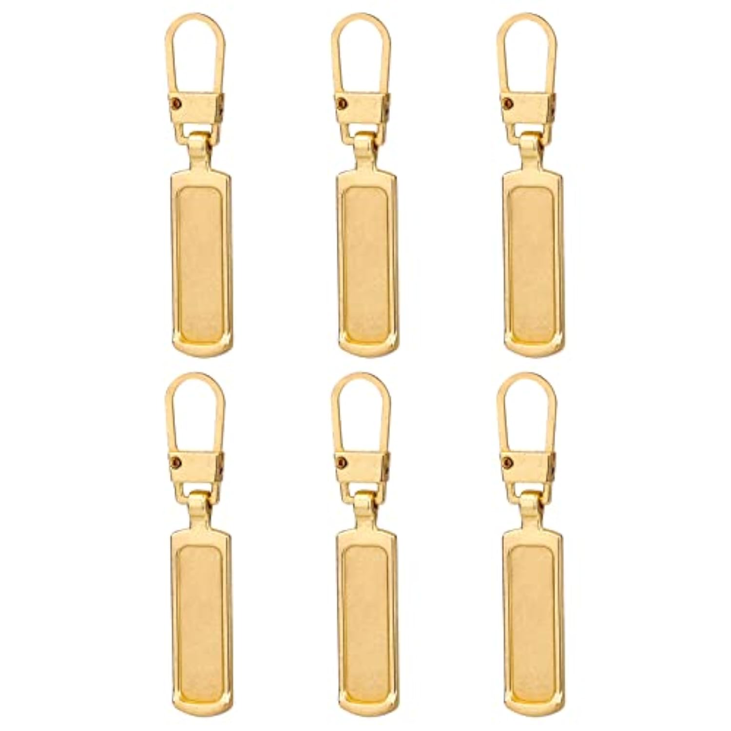 6Pcs Zipper Pull Replacement, Zipper Pulls Detachable Metal Zipper Pul
