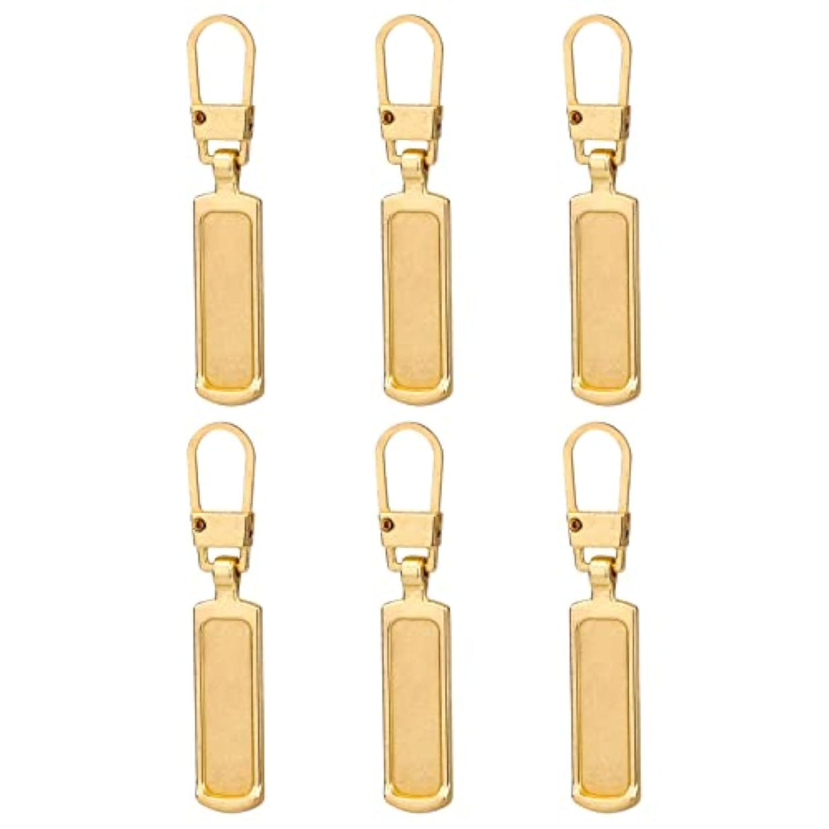 6Pcs Zipper Pull Replacement, Zipper Pulls Detachable Metal Zipper Pul