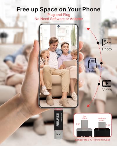 Type C Flash Drive 32Gb 5 Pack, Dual Usb 3.0+Usb C Flash Drive Compatible With Iphone 16/15, Android Smartphone, Computer,Tablet Mac Laptop (5 Pack)