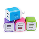 Charging Block Brick, Usb Plug, 4Pack Dual Port Fast Usb Wall Charger Travel Adapter Box For Iphone 16 15 14 13 12 11 Pro Max Se Xr Xs X 8 7 6 6S Plus,Ipad,Samsung Galaxy S23 S22 S21 S20 S10