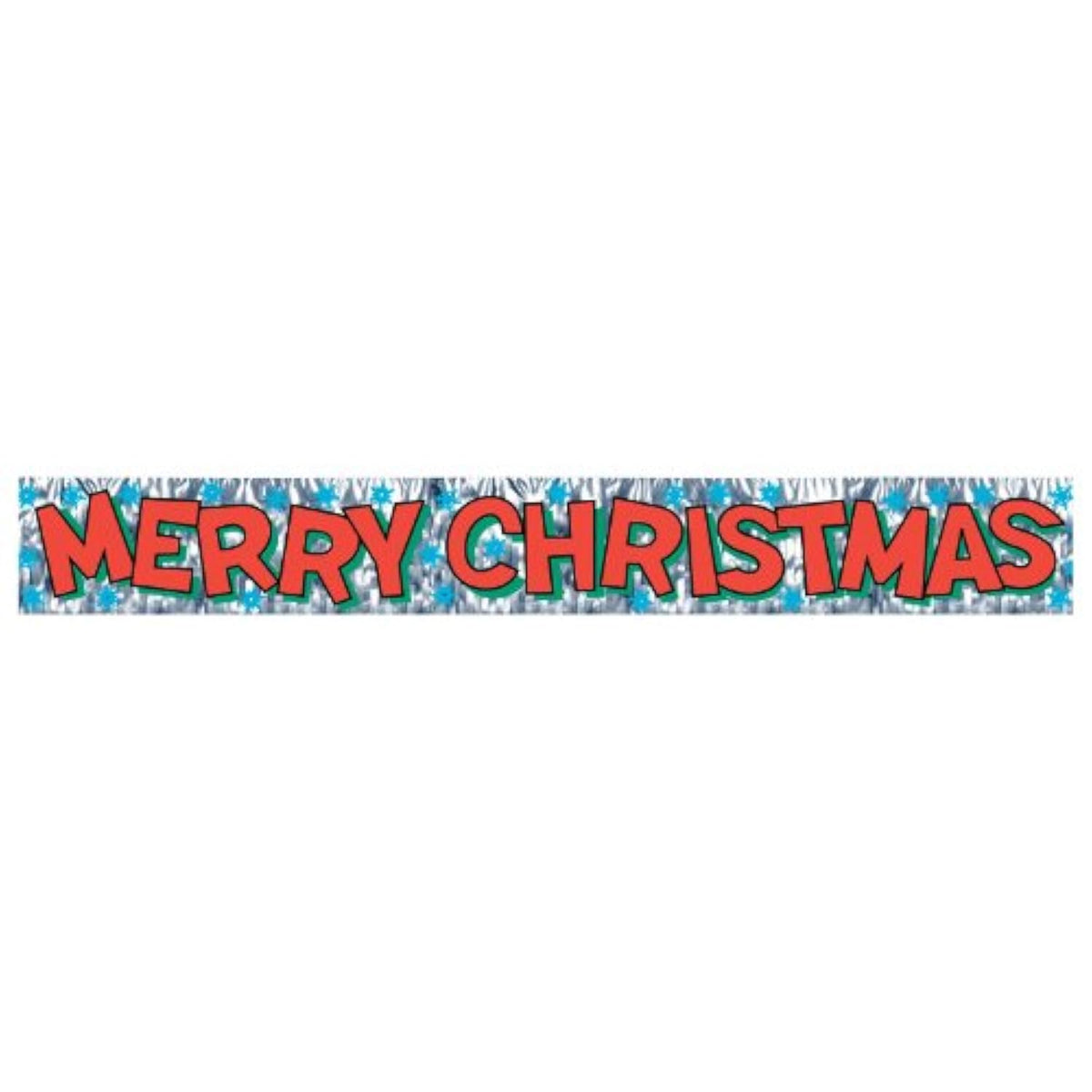 Metallic Merry Christmas Fringe Banner