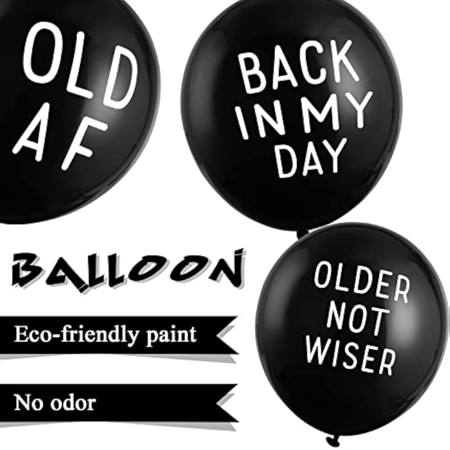 Funny Birthday Balloons: Sarcastic Gag Gift Party Decor - 18pcs