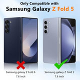 [2 Pack] For Samsung Galaxy Z Fold 5 Screen Protectors Flexible Soft Inner Screen Epu Protective Film Full Coverage Clear Bubble-Free Case Friendly Screen Protector For Galaxy Z Fold 5, 7.6-Inch